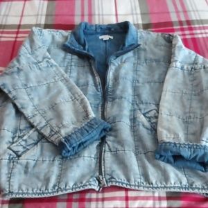Denim quilted jacket